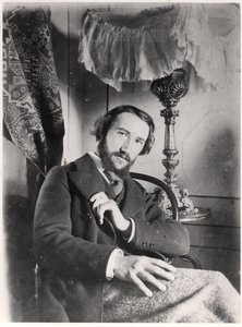 Retrato de Andre Gide (1869-1951) en su apartamento en París, 1894